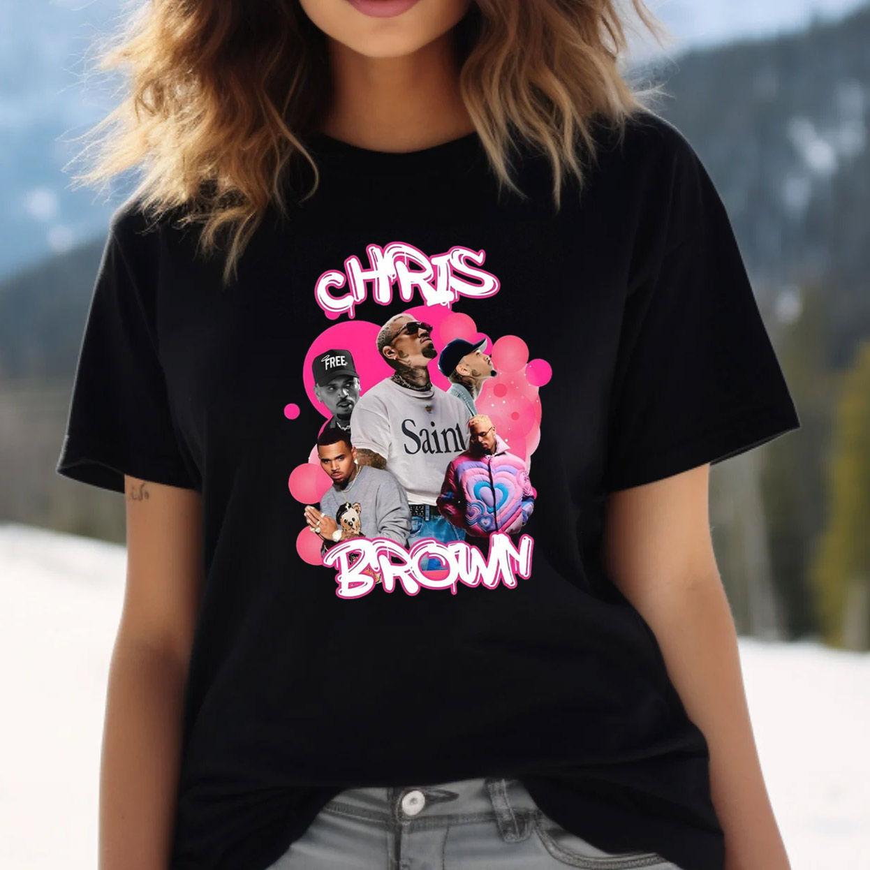 Chris Brown World Tour 2025 Graphic T-shirt Chris Brown World Tour 2025 Graphic T-shirt