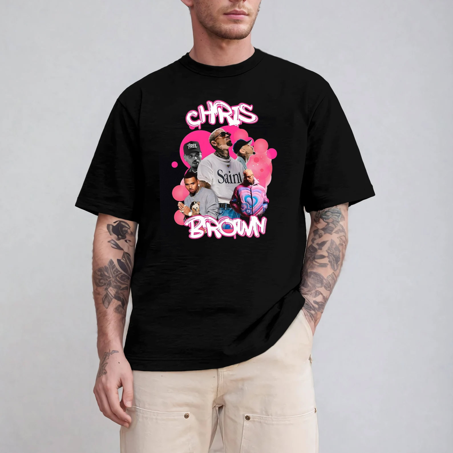 Chris Brown World Tour 2025 Graphic T-shirt Chris Brown World Tour 2025 Graphic T-shirt