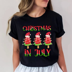 Christmas In July Watermelon Ice Cream T-shirt Christmas In July Watermelon Ice Cream T-shirt