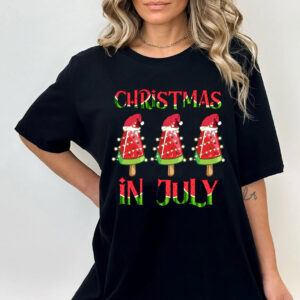 Christmas In July Watermelon Ice Cream T shirt 2