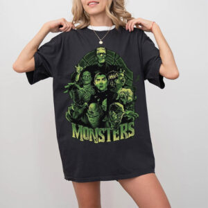 Classic Horror Monsters Gothic Comfort Colors T-shirt Classic Horror Monsters Gothic Comfort Colors T-shirt