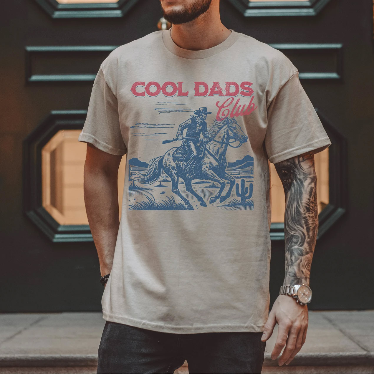 Cool Dads Club Cowboy Father Comfort Colors T-shirt Cool Dads Club Cowboy Father Comfort Colors T-shirt
