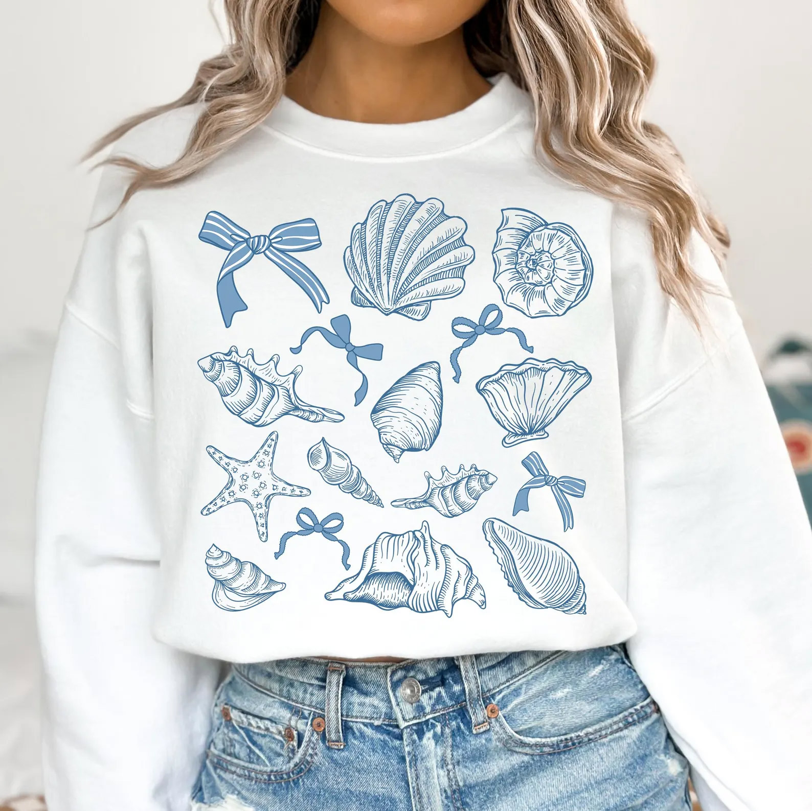 Coquette Seashell Beach Lover Shirt Coquette Seashell Beach Lover Shirt