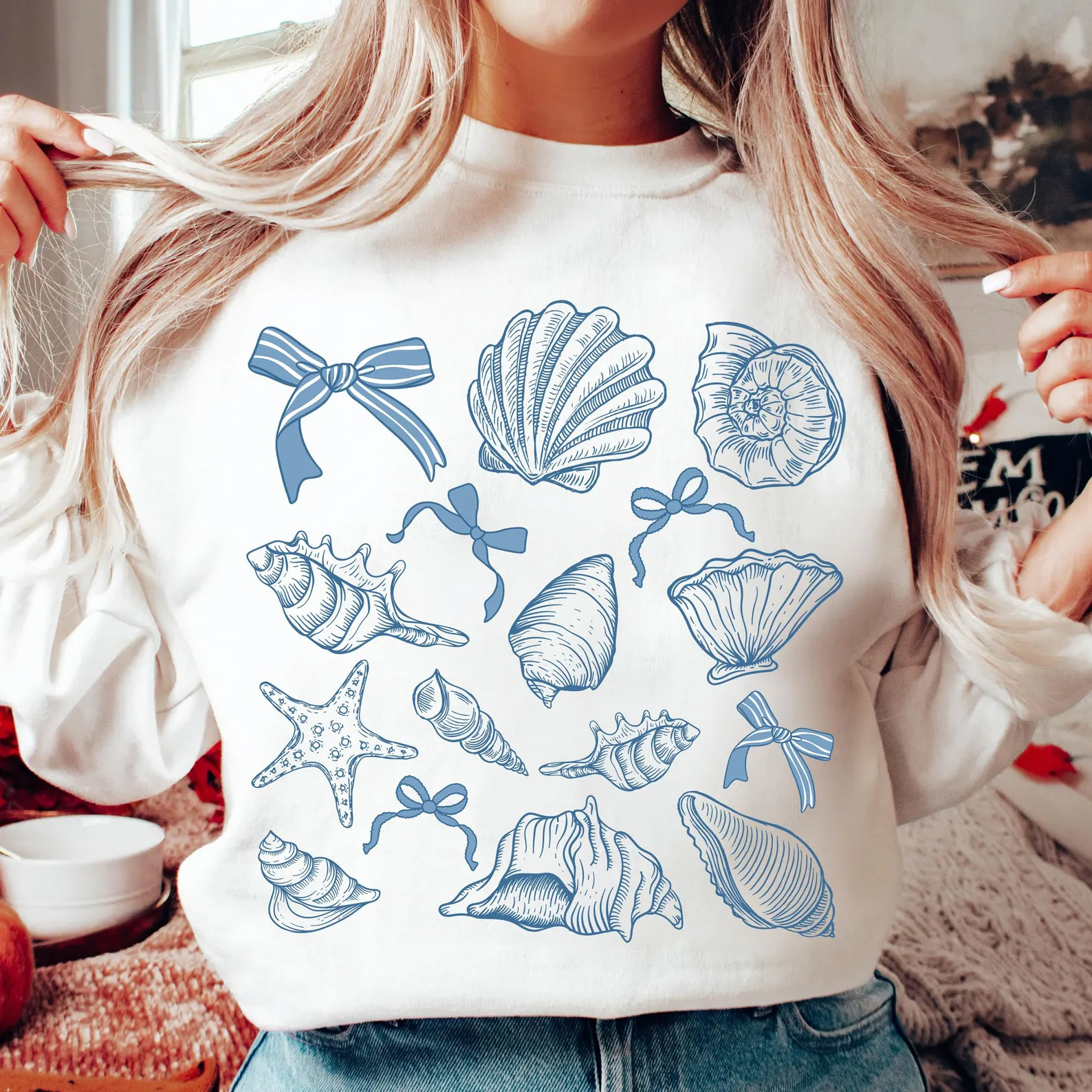 Coquette Seashell Beach Lover Shirt Coquette Seashell Beach Lover Shirt