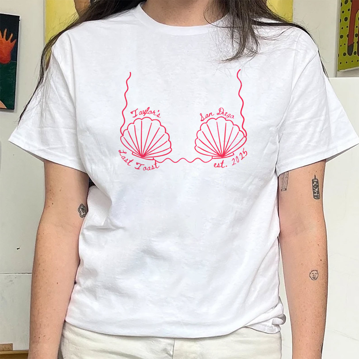 Custom Beach Bikini Mermaid Tee Custom Beach Bikini Mermaid Tee