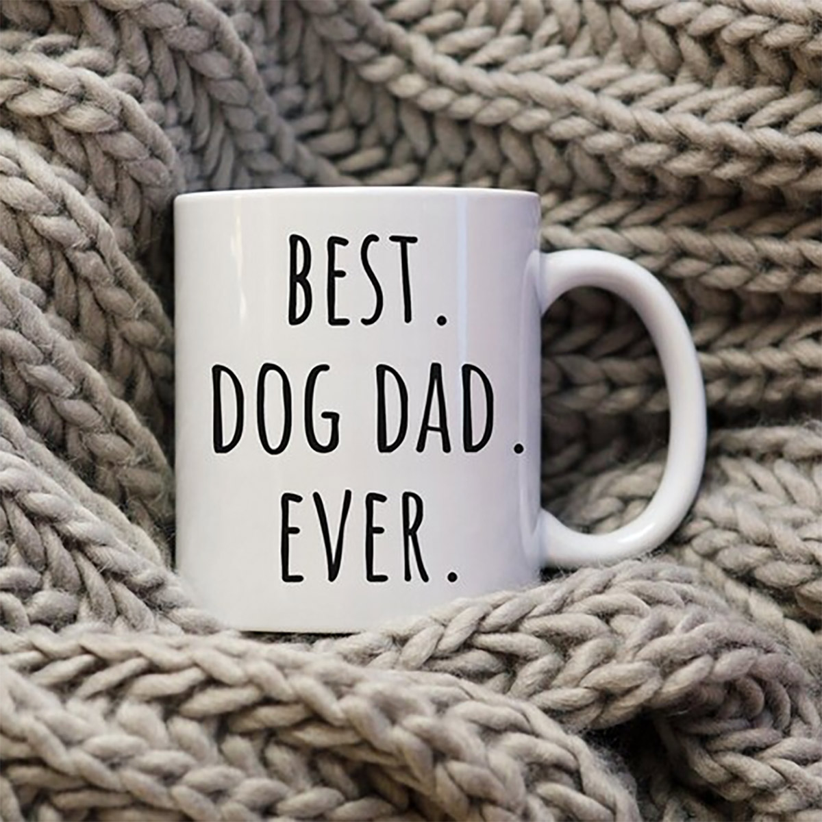 Custom Name Best Dog Dad Ever Cute Paw Coffee Mug Custom Name Best Dog Dad Ever Cute Paw Coffee Mug