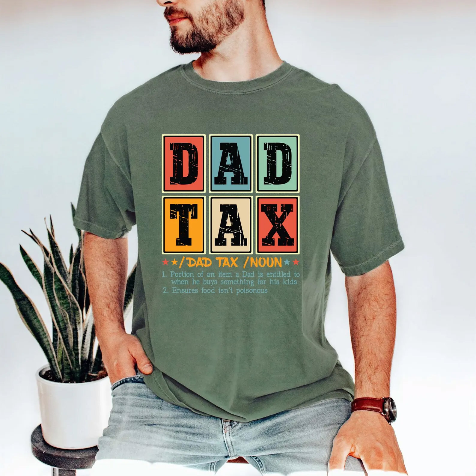 Dad Tax Definition Funny Dad Comfort Colors T-shirt Dad Tax Definition Funny Dad Comfort Colors T-shirt