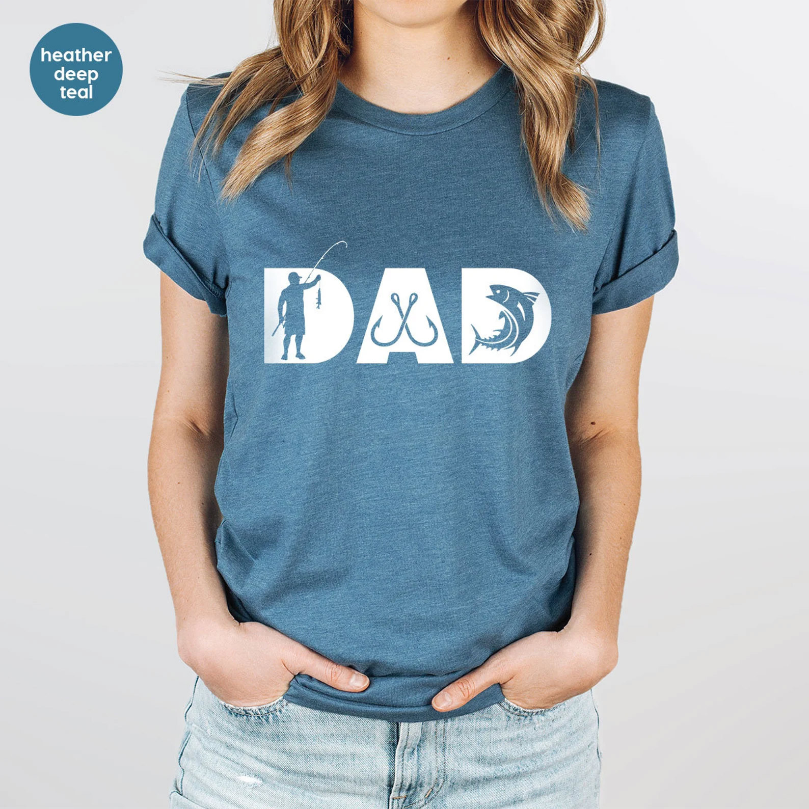 Fisherman Dad Comfort Colors T-shirt Fisherman Dad Comfort Colors T-shirt