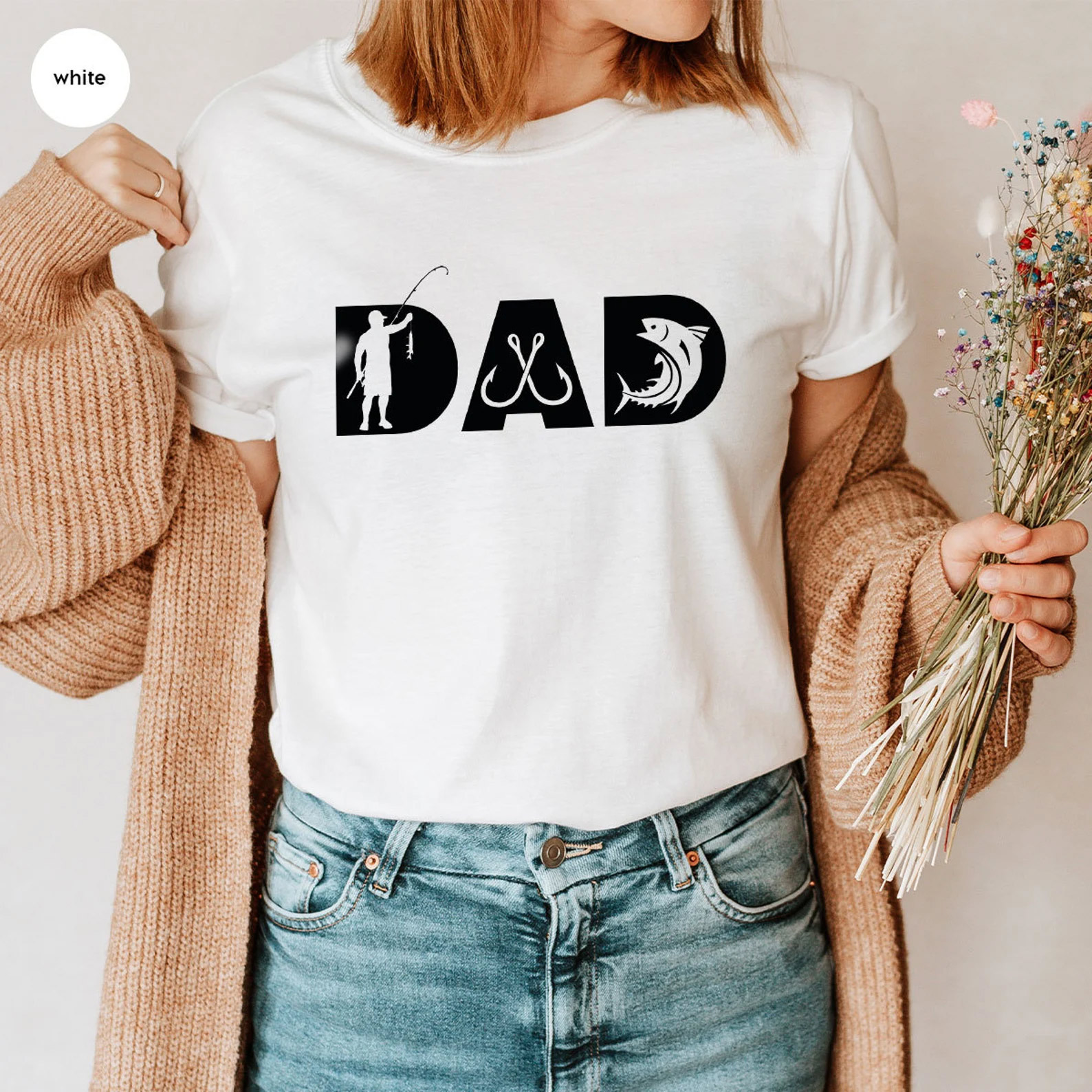 Fisherman Dad Comfort Colors T-shirt Fisherman Dad Comfort Colors T-shirt