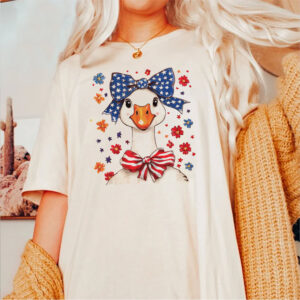 Floral Patriotic Goose Fourth Of July Comfort Colors T-shirt Floral Patriotic Goose Fourth Of July Comfort Colors T-shirt