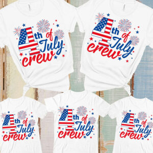 Fourth Of July Crew Family Matching Tee Fourth Of July Crew Family Matching Tee
