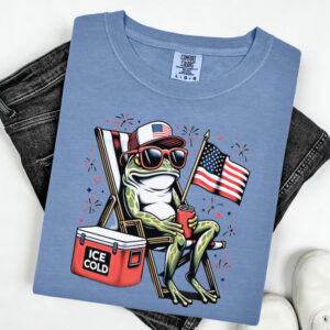 Fourth Of July Frog USA Comfort Colors T-shirt Fourth Of July Frog USA Comfort Colors T-shirt