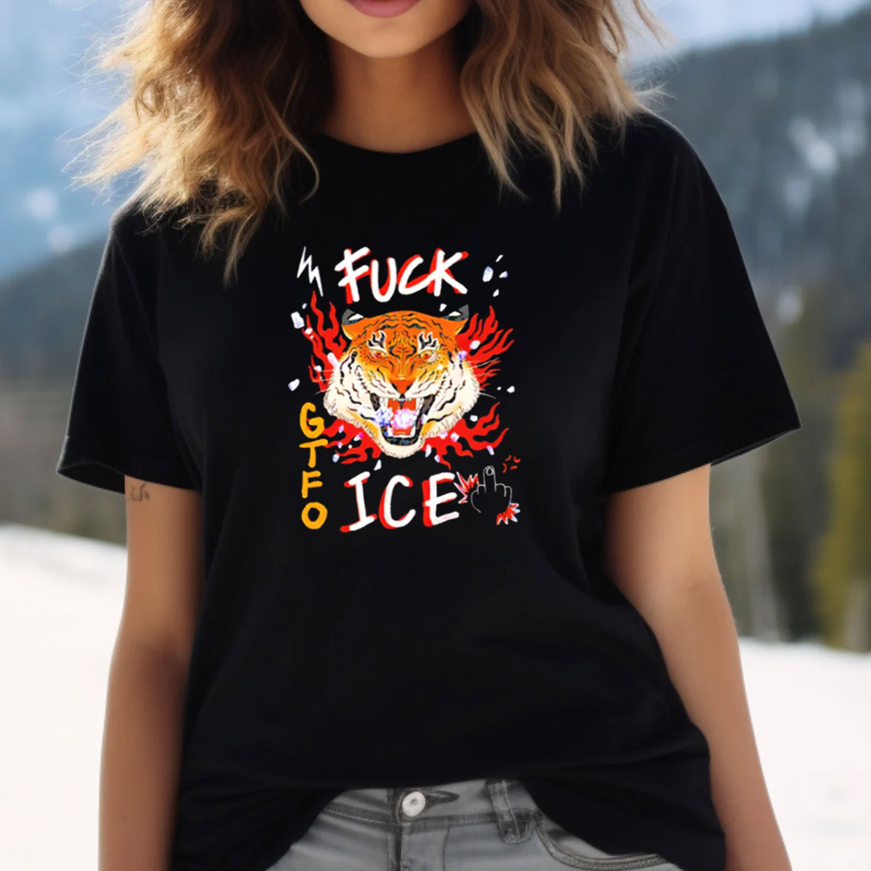 Fuck GTFO Ice Tiger T-shirt Fuck GTFO Ice Tiger T-shirt