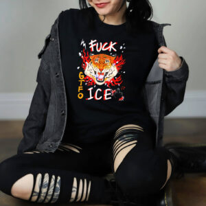 Fuck GTFO Ice Tiger T shirt 2