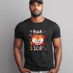 Fuck GTFO Ice Tiger T shirt 3