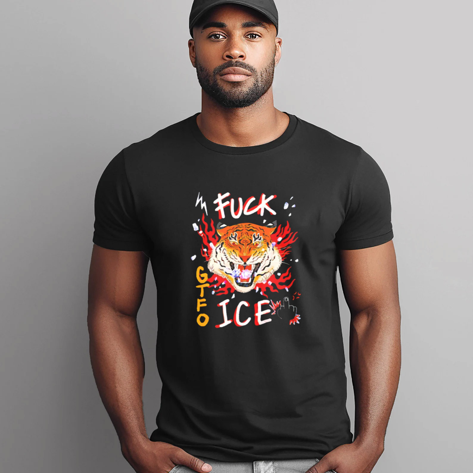 Fuck GTFO Ice Tiger T-shirt Fuck GTFO Ice Tiger T-shirt