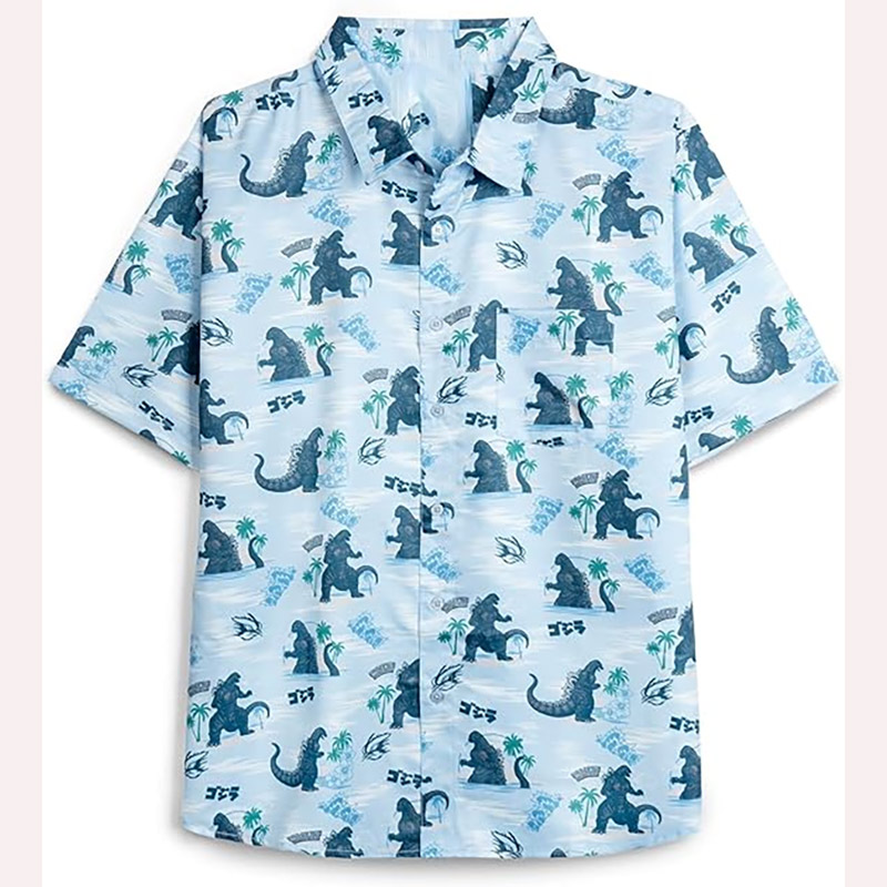 Funny Godzilla Family Hawaiian Shirt Funny Godzilla Family Hawaiian Shirt