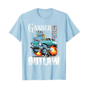 Gasser Outlaw Vintage Drag Racing T shirt 2
