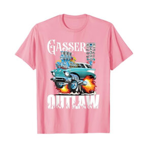 Gasser Outlaw Vintage Drag Racing T shirt 3