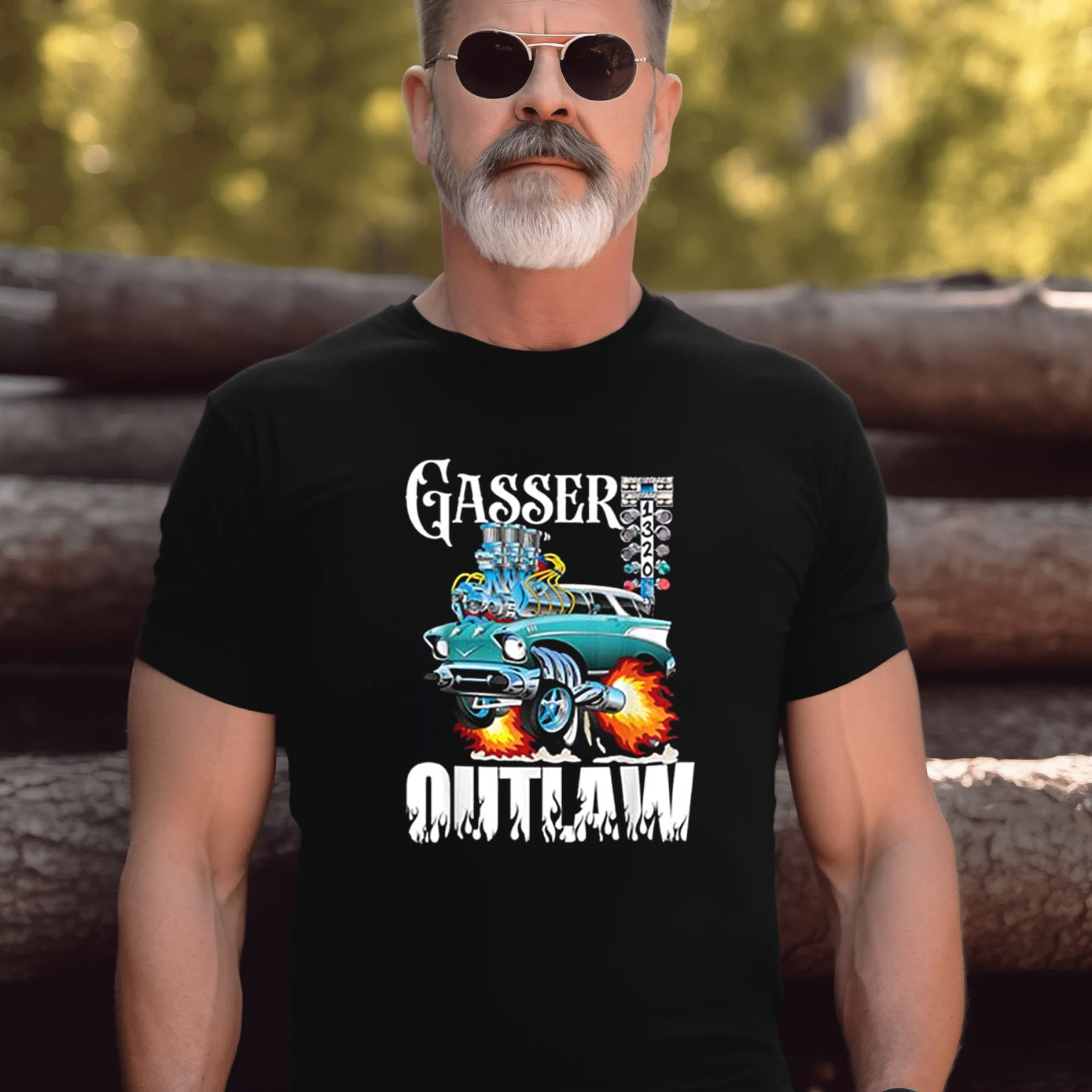 Gasser Outlaw Vintage Drag Racing T-shirt Gasser Outlaw Vintage Drag Racing T-shirt