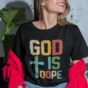 God Is Dope Retro Vintage T shirt 2