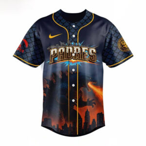 Godzilla San Diego Padres Baseball Jersey 2
