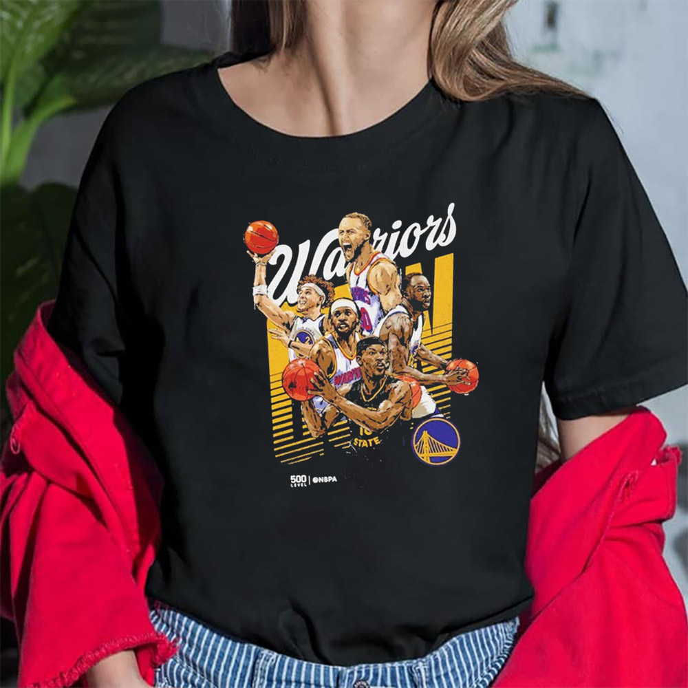 Golden State Warriors Starting 5 NBA 2025 T-Shirt Golden State Warriors Starting 5 NBA 2025 T-Shirt