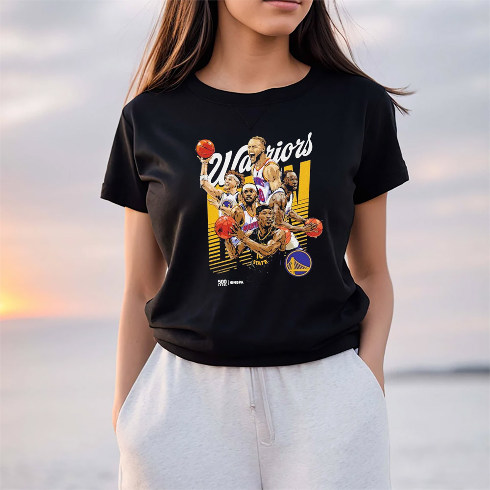 Golden State Warriors Starting 5 NBA 2025 T-Shirt Golden State Warriors Starting 5 NBA 2025 T-Shirt