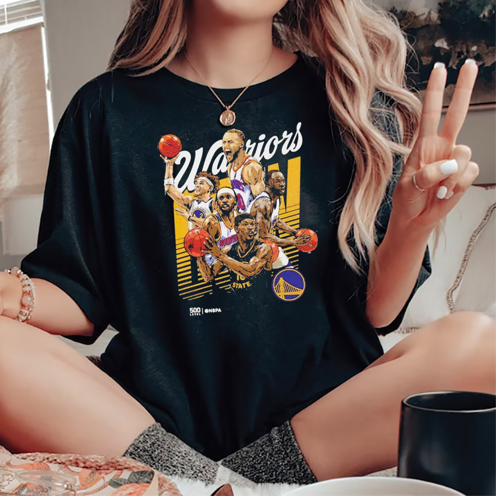 Golden State Warriors Starting 5 NBA 2025 T-Shirt Golden State Warriors Starting 5 NBA 2025 T-Shirt