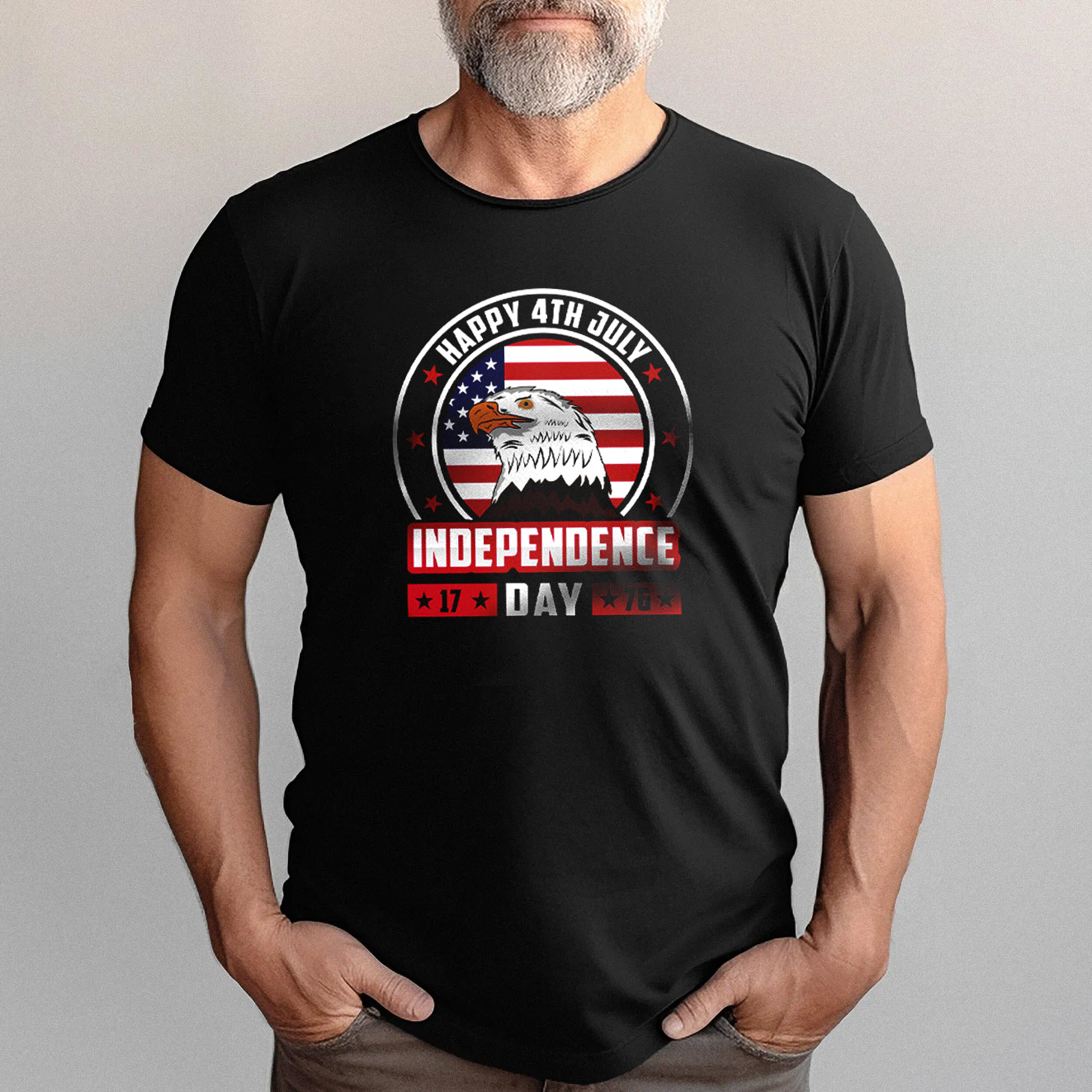 Happy 4th July Independence Day USA Eagle T-shirt Happy 4th July Independence Day USA Eagle T-shirt