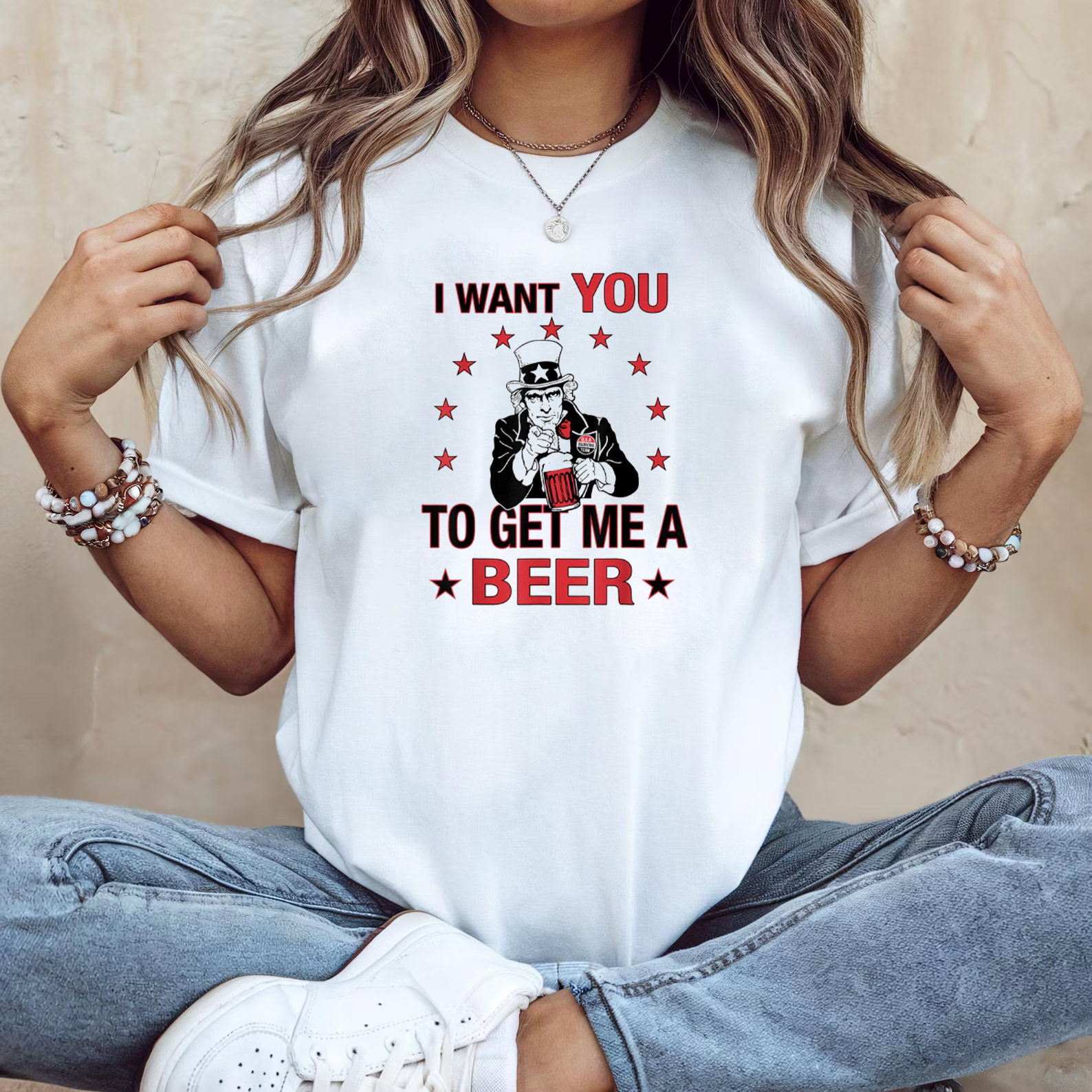 I Want You To Get Me A Beer Funny Uncle Sam 4th Of July T-shirts I Want You To Get Me A Beer Funny Uncle Sam 4th Of July T-shirts