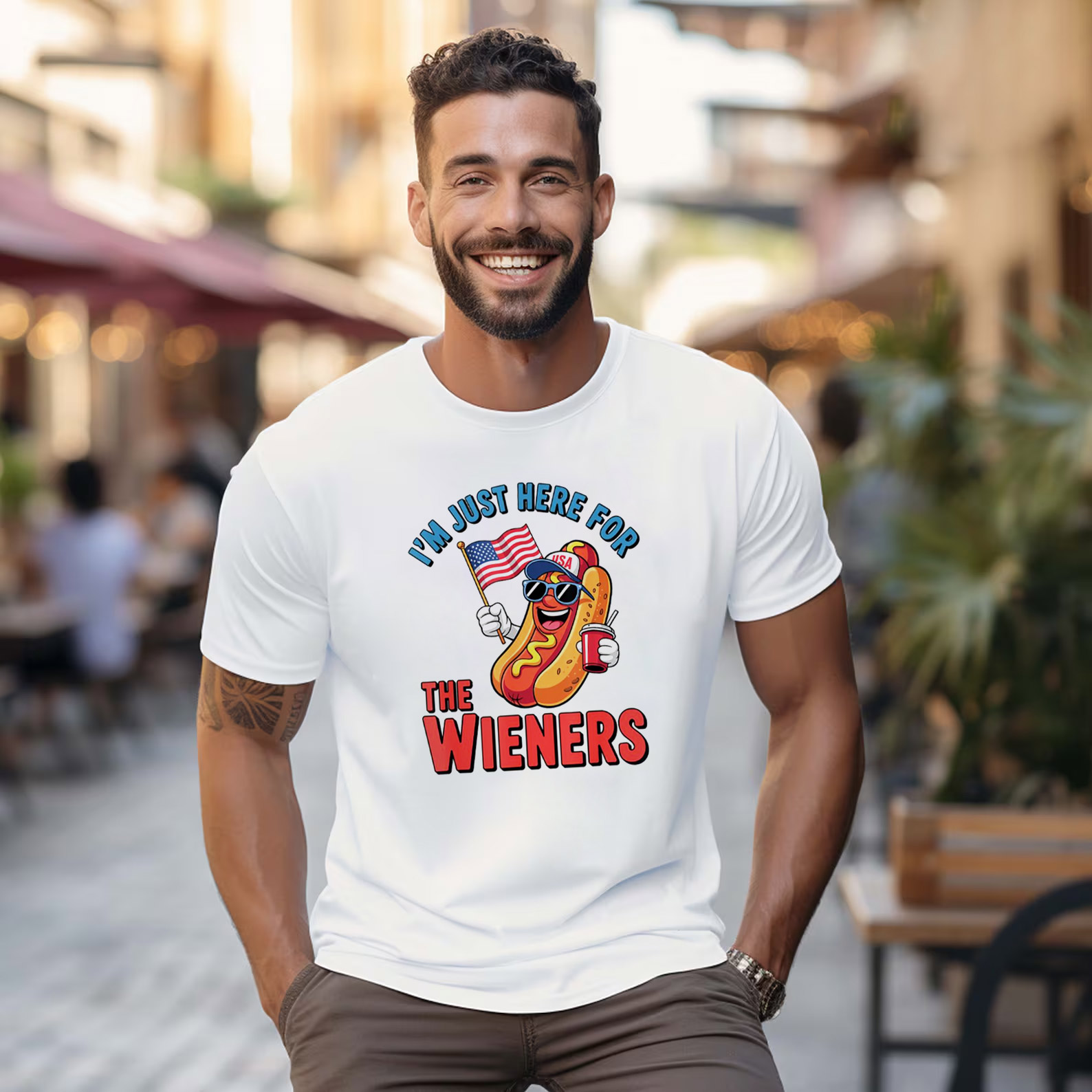 I'm Just Here For The Wieners Funny Hotdog 4th Of July T-shirts I'm Just Here For The Wieners Funny Hotdog 4th Of July T-shirts