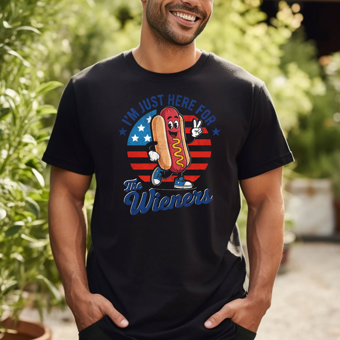 I'm Just Here For The Wieners Vintage 4th Of July Shirts I'm Just Here For The Wieners Vintage 4th Of July Shirts