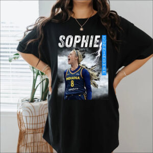 Indiana Fever Sophie Cunningham Thunder Graphic T shirt 1
