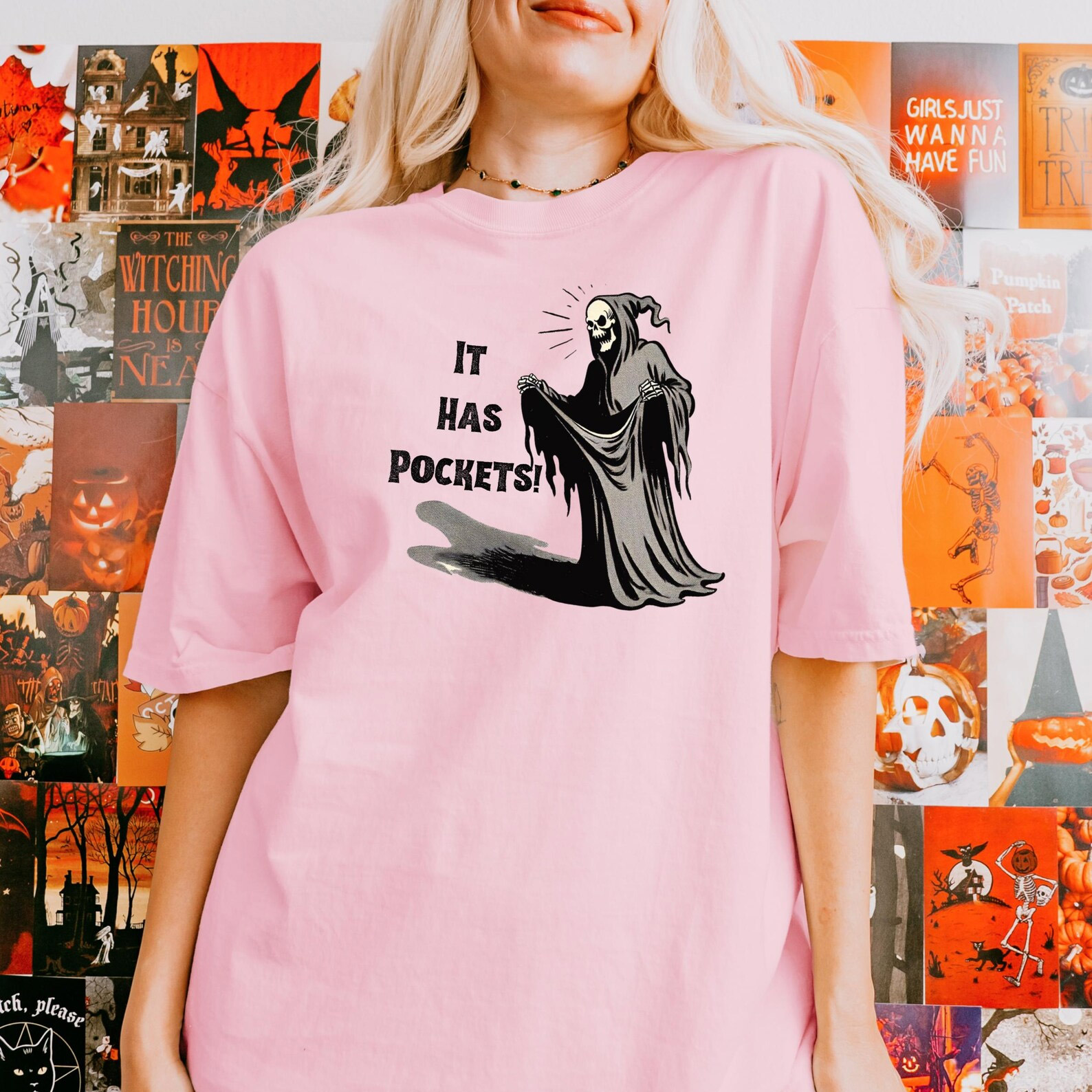 It Has Pockets Grim Reaper Comfort Colors T-shirt It Has Pockets Grim Reaper Comfort Colors T-shirt