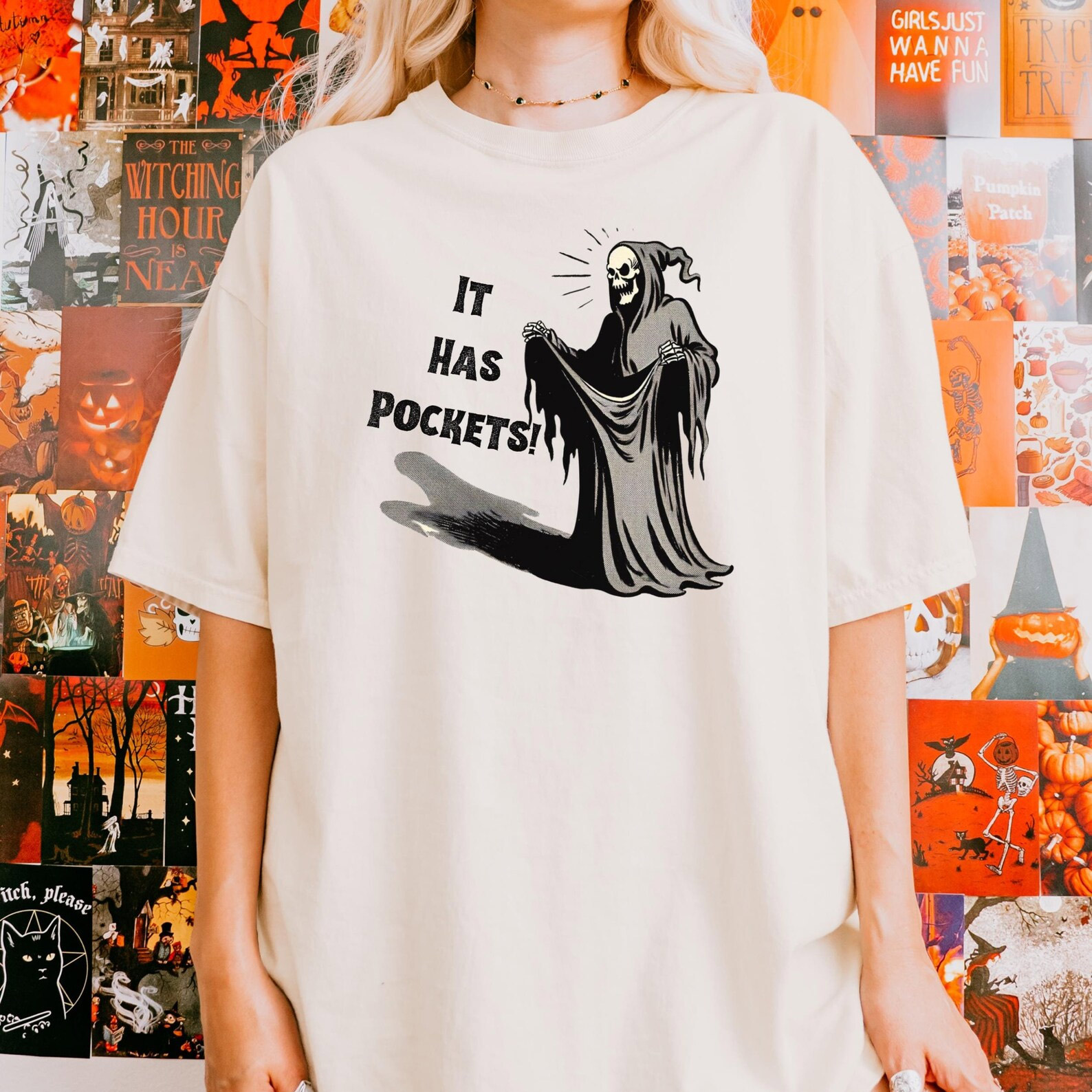 It Has Pockets Grim Reaper Comfort Colors T-shirt It Has Pockets Grim Reaper Comfort Colors T-shirt