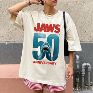 JAWS 50th anniversary Horror Movie 90s Comfort Colors T shirt 2
