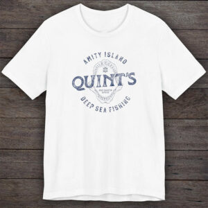 Jaws Quint’s Deep Sea Fishing Horror Movie T-shirt Jaws Quint’s Deep Sea Fishing Horror Movie T-shirt