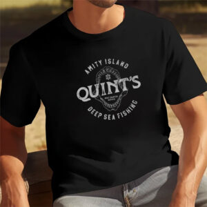 Jaws Quint's Deep Sea Fishing Horror Movie T shirt