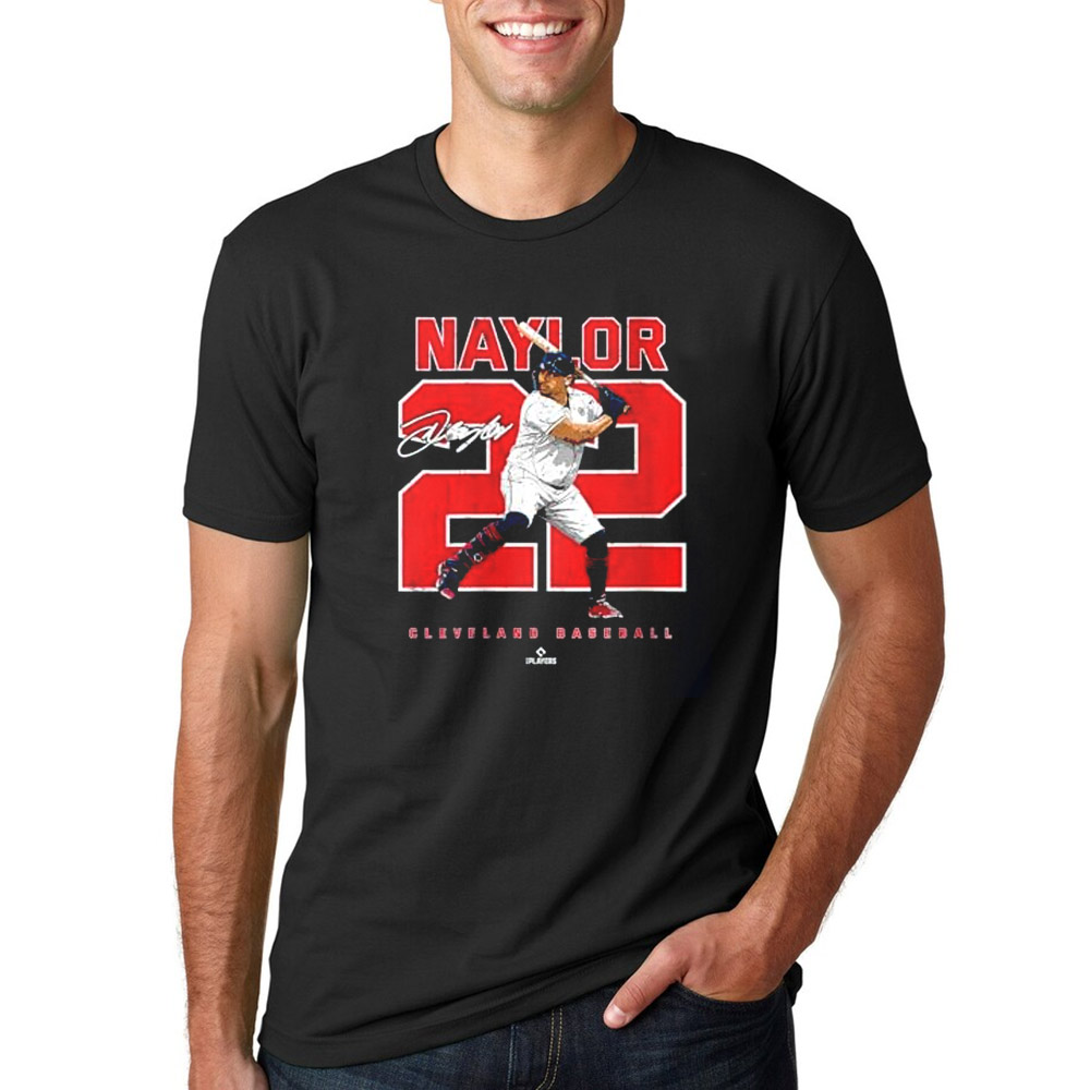 Josh Naylor Cleveland MLBPA Graphic Signature T-shirt Josh Naylor Cleveland MLBPA Graphic Signature T-shirt