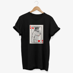 King Of Hearts Naked Funny Card Meme T-shirt King Of Hearts Naked Funny Card Meme T-shirt
