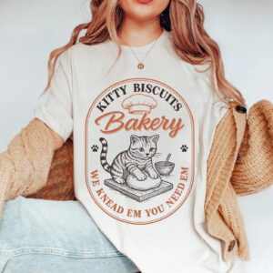 Kitty Biscuits Bakery Cute Cat Dough Comfort Colors T shirt 2