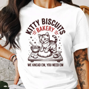 Kitty Biscuits Bakery Cute Kitten Baker Tee 2
