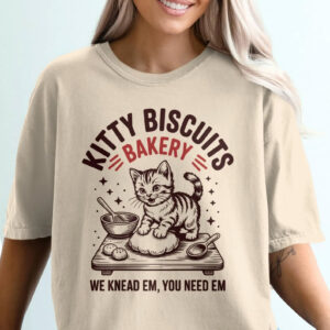 Kitty Biscuits Bakery Cute Kitten Baker Tee 3