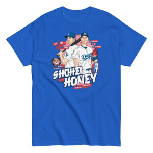 LA Dodgers Shohei Ohtani The Honey Animation T-shirt LA Dodgers Shohei Ohtani The Honey Animation T-shirt