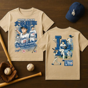 LA Dodgers Shohei Ohtani The Perfect Duality Japan Anime 2 sided T shirt No. 1