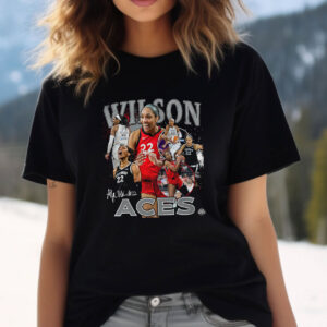 Las Vegas Aces A’ja Wilson #22 Collage Graphic T-shirt