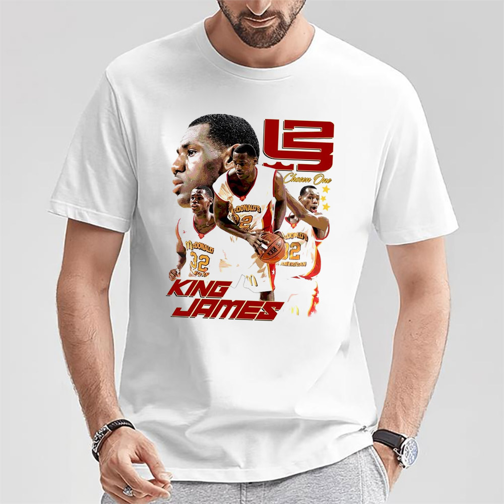 Lebron James King James Collage 90s Tee Lebron James King James Collage 90s Tee