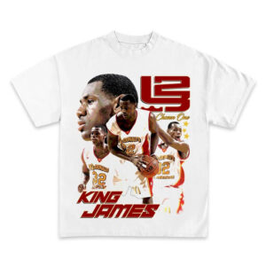 Lebron James King James Collage 90s Tee 3