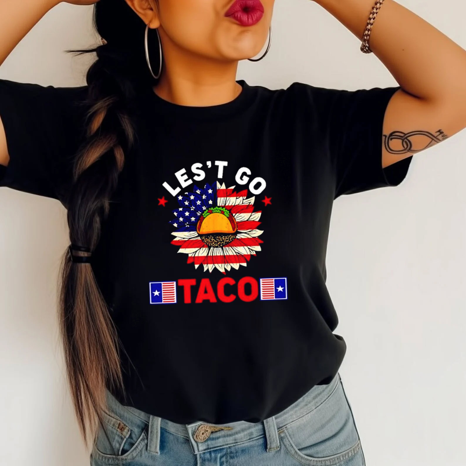 Let’s Go Taco America Mexico Sunflower T-shirt Let’s Go Taco America Mexico Sunflower T-shirt